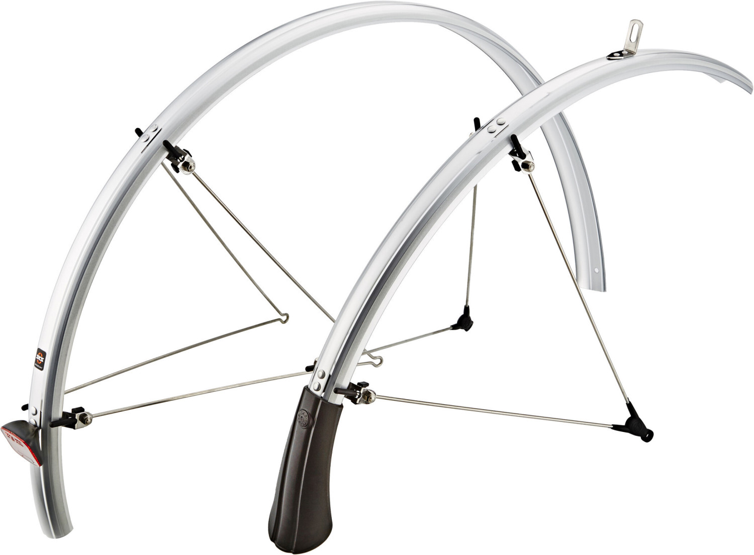 SKS B35 Mudguard 28 mit Reflektorstreifen silver