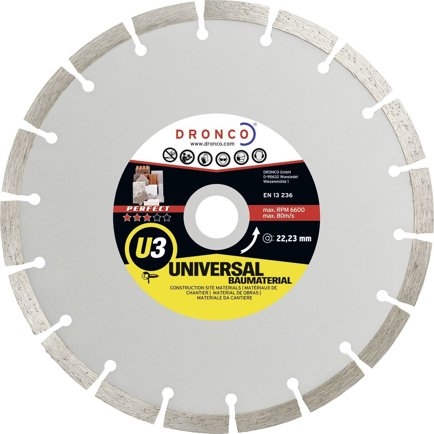Dronco Disco de diamante Perfect U3 115 mm