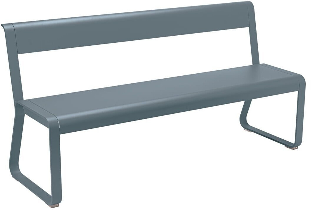 Fermob Bench with backrest Bellevie storm gray