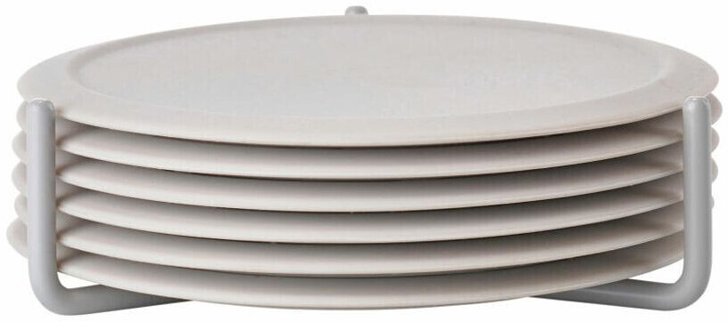 Zone Denmark Singles glass coaster - Warm Gray - Height 3.1 cm - Ø 10 cm