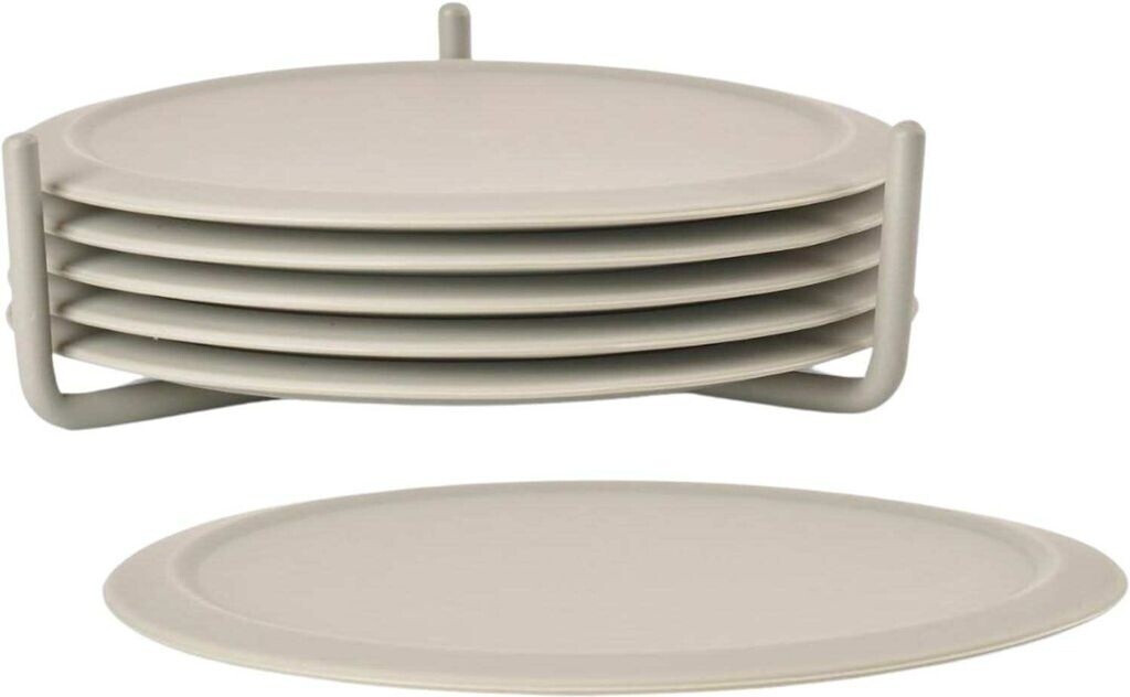 Zone Denmark Singles glass coaster with holder Mud