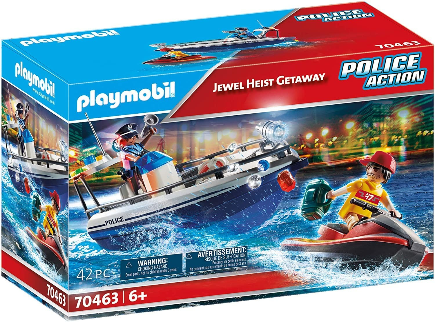 Playmobil Garde-côte et voleur à jet-ski (70463)