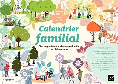 Hatier Calendrier familial 2020 2022
