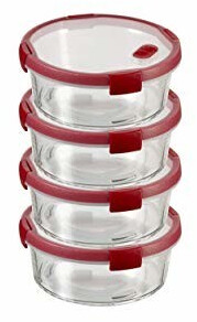 Keter Cook Glass Jar 20 x 20 x 8 cm red