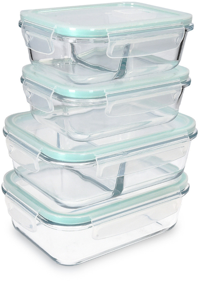 Navaris Glass Airtight Containers Set