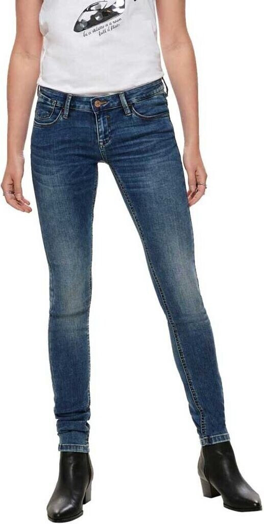ONLY ONLCORAL LOW - Jeans Skinny Fit - Dark Blue Denim/blu Scuro