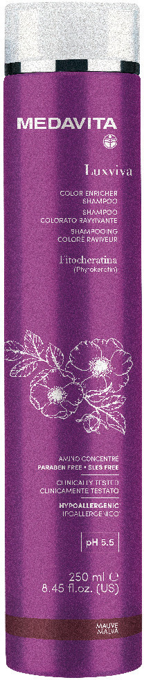 Medavita Luxviva Color Enricher Shampoo Mauve (250 ml)
