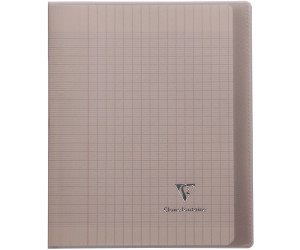 Clairefontaine Koverbook 17 x 22 cm 96 pages grands carreaux gris