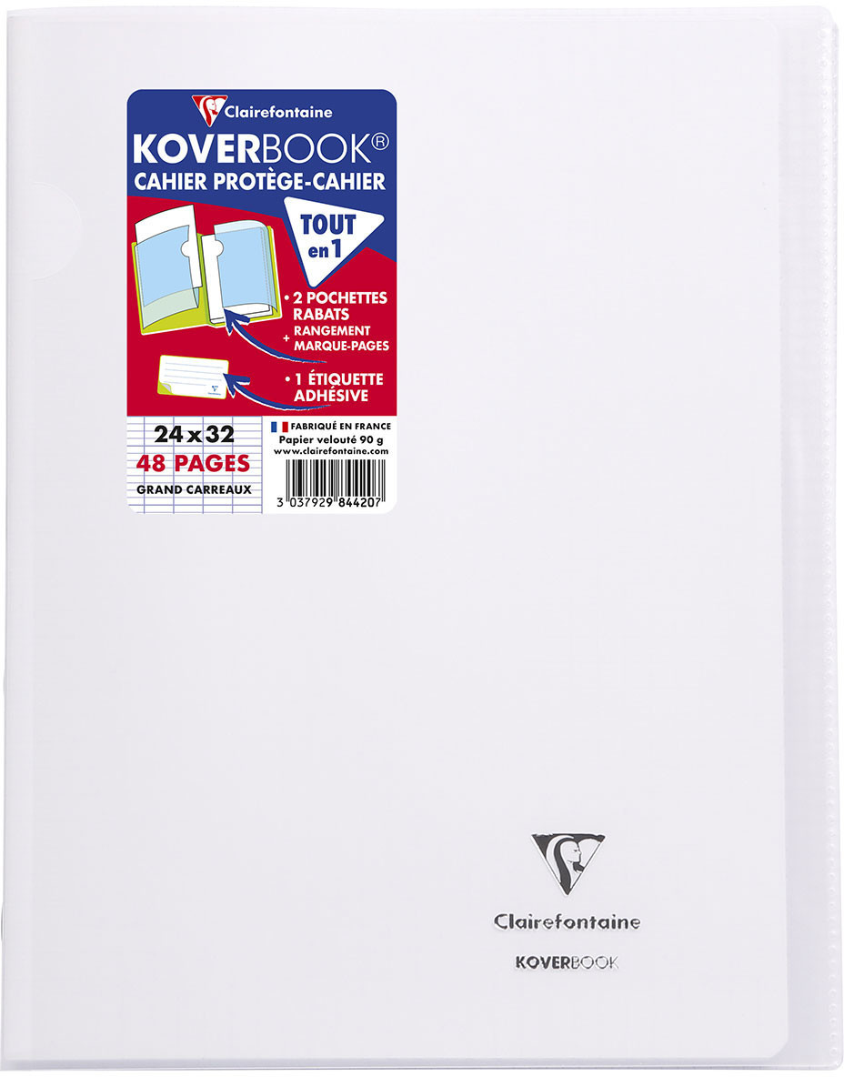 Clairefontaine Koverbook 24 x 32 cm 48 pages transparent au