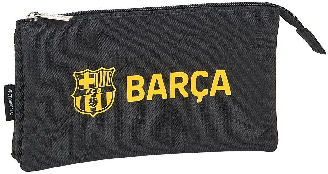 Safta F.C. BARCELONA 3 Zips Pencil Case