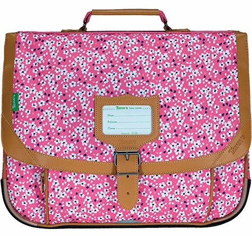 Tann's Cartable Rose fleuri 38 cm