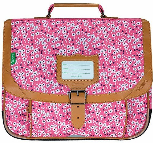 Tann's Cartable Rose fleuri 35 cm