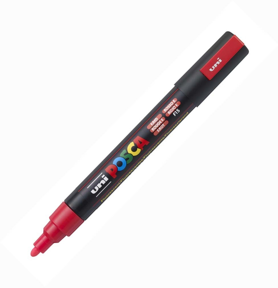 Uni Mitsubishi Pencil Posca PC-5M rouge fluo