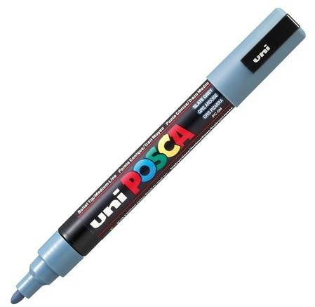 Uni Mitsubishi Pencil Posca PC-5M gris ardoise