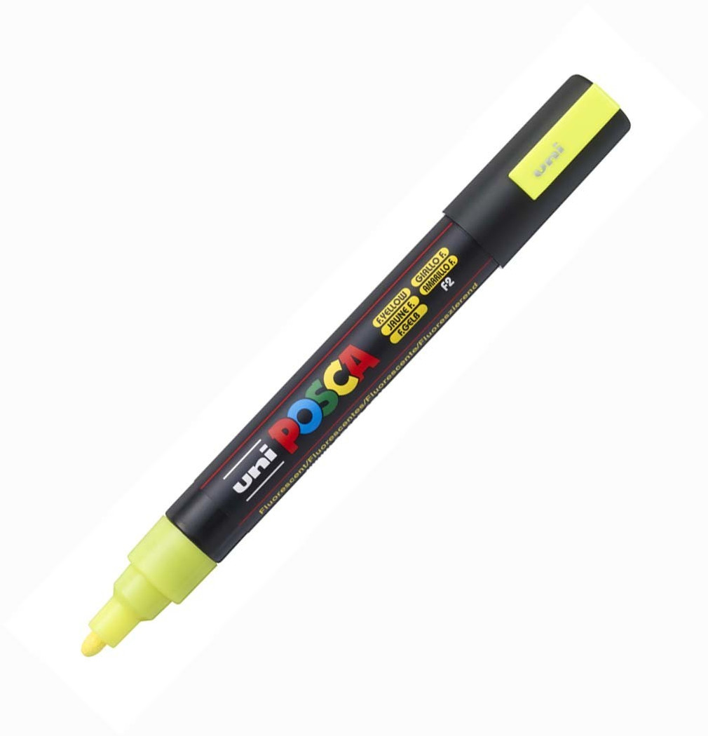 Uni Mitsubishi Pencil Posca PC-5M jaune fluo