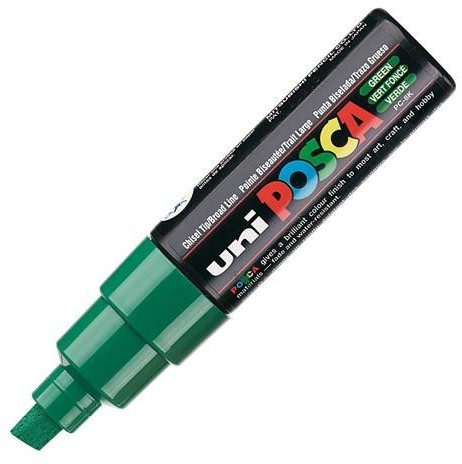 Uni Mitsubishi Pencil Posca PC-8K vert foncé