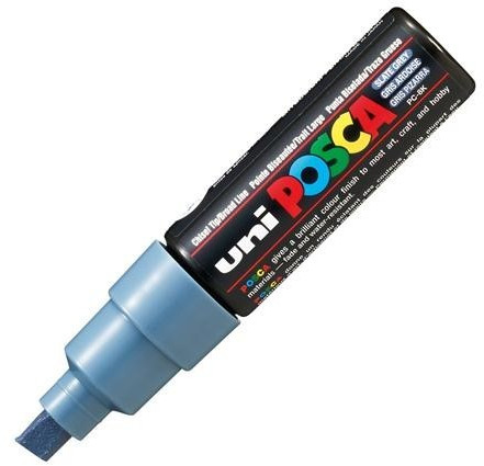 Uni Mitsubishi Pencil Posca PC-8K gris ardoise