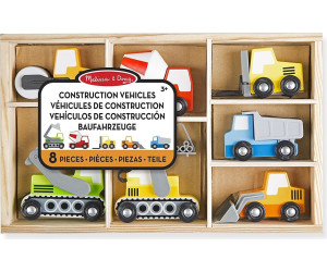 Melissa and doug wooden construction site vehicles deals