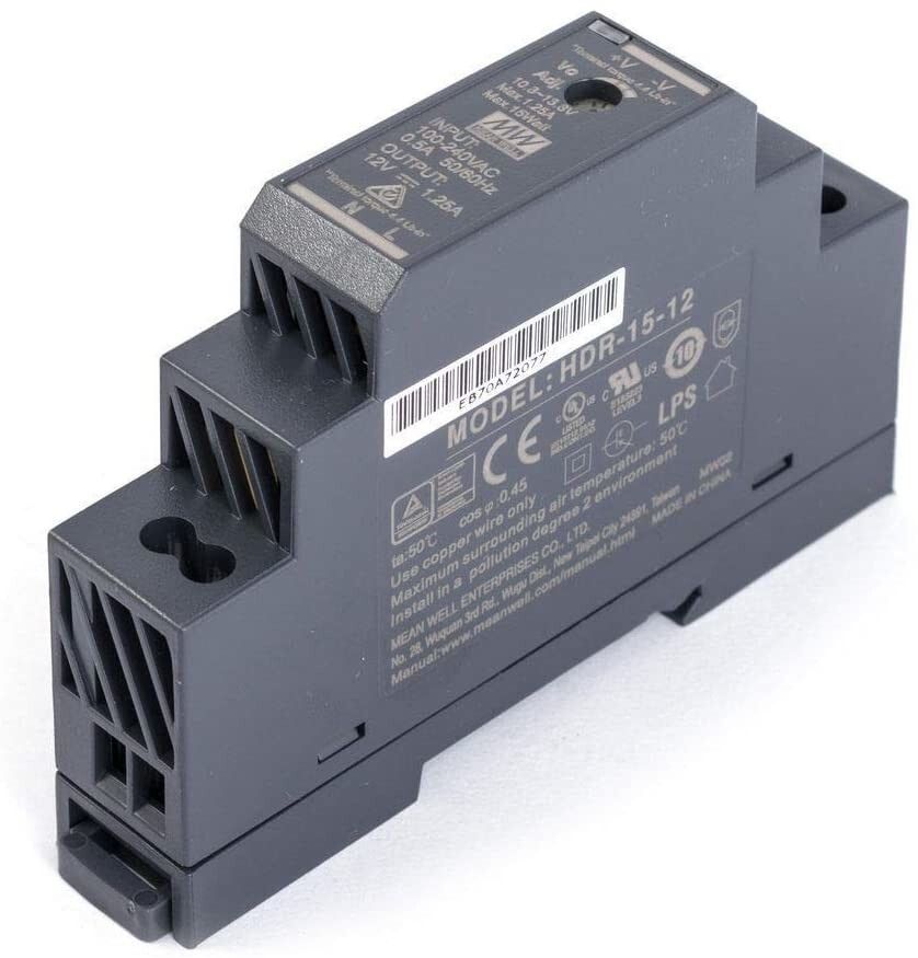 Mean Well Alimentation rail din 15 W 1,25 A
