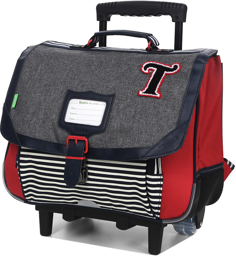 Tann's Cartable trolley Teddy chiné 38 cm