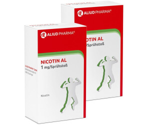 Nicotin AL 1mg/Sprühstoß Spray z.An.i.d.Mundhö Lsg (2 ST) Preisvergleich