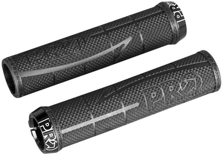 fabric silicone grips fahrrad griffe schwarz