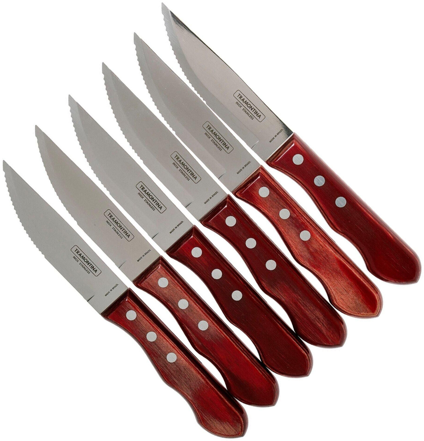 Tramontina Churrasco 6-piece steak knife set Jumbo, 29899-164