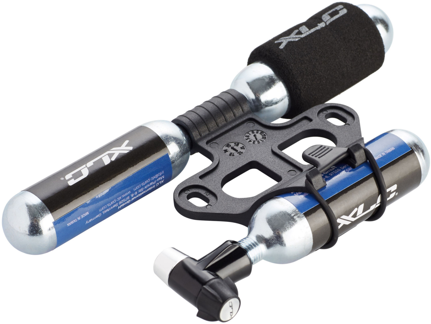 XLC PU-M02 Minipumpe MTB Fahrradpumpe Dualkopf alle Ventile Fahrrad Pumpe