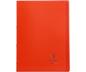 Clairefontaine Cahier Kover Book 24 x 32 cm grands carreaux rouge