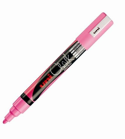 Uni Mitsubishi Pencil Chalk PWE-5M rose fluo