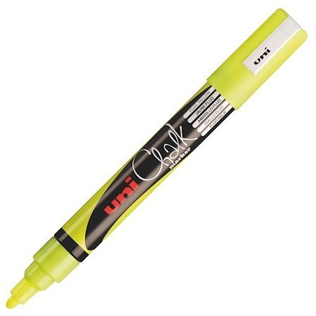 Uni Mitsubishi Pencil Chalk PWE-5M jaune fluo