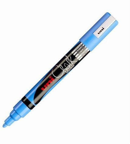 Uni Mitsubishi Pencil Chalk PWE-5M bleu clair