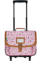 Tann's Cartable trolley Camélia rose 38 cm