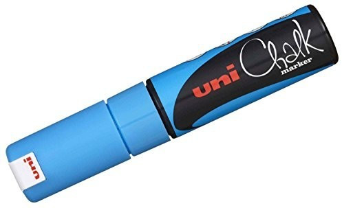 Uni Mitsubishi Pencil Chalk PWE-8K bleu clair