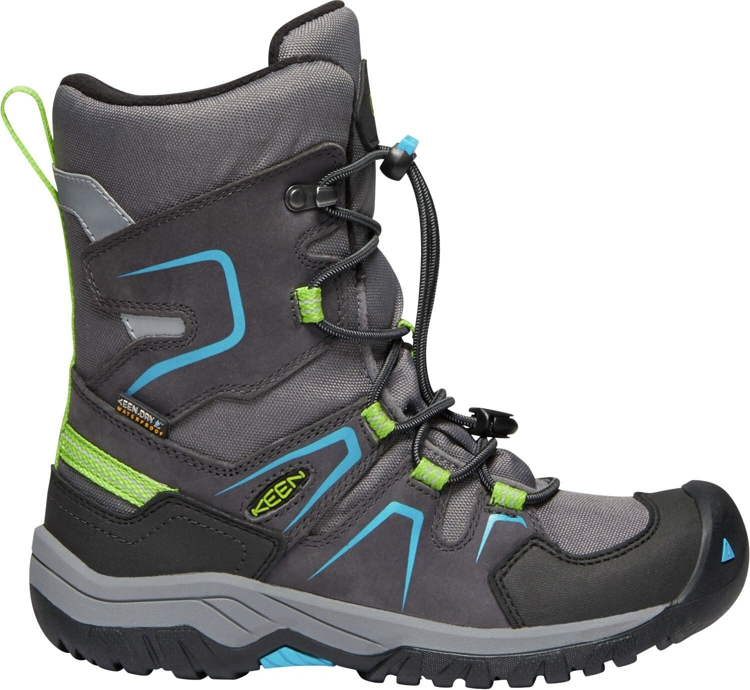 Keen Kids Hiking Boots Keen Levo Winter WP Boots grey/blue (1019800)