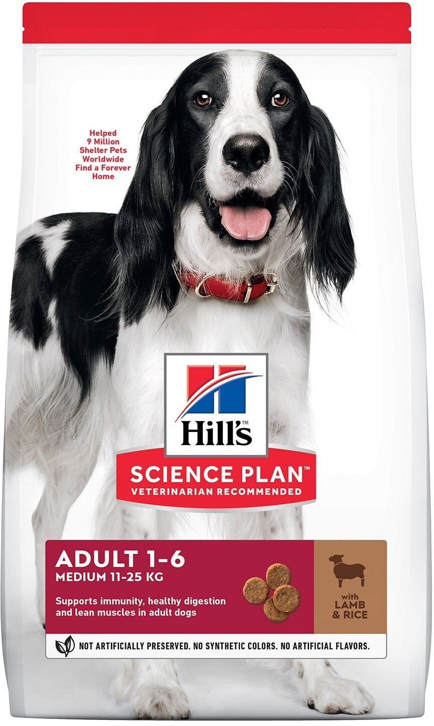 Hill's Science Plan Canine Medium Adult Lamb & Rice Dry