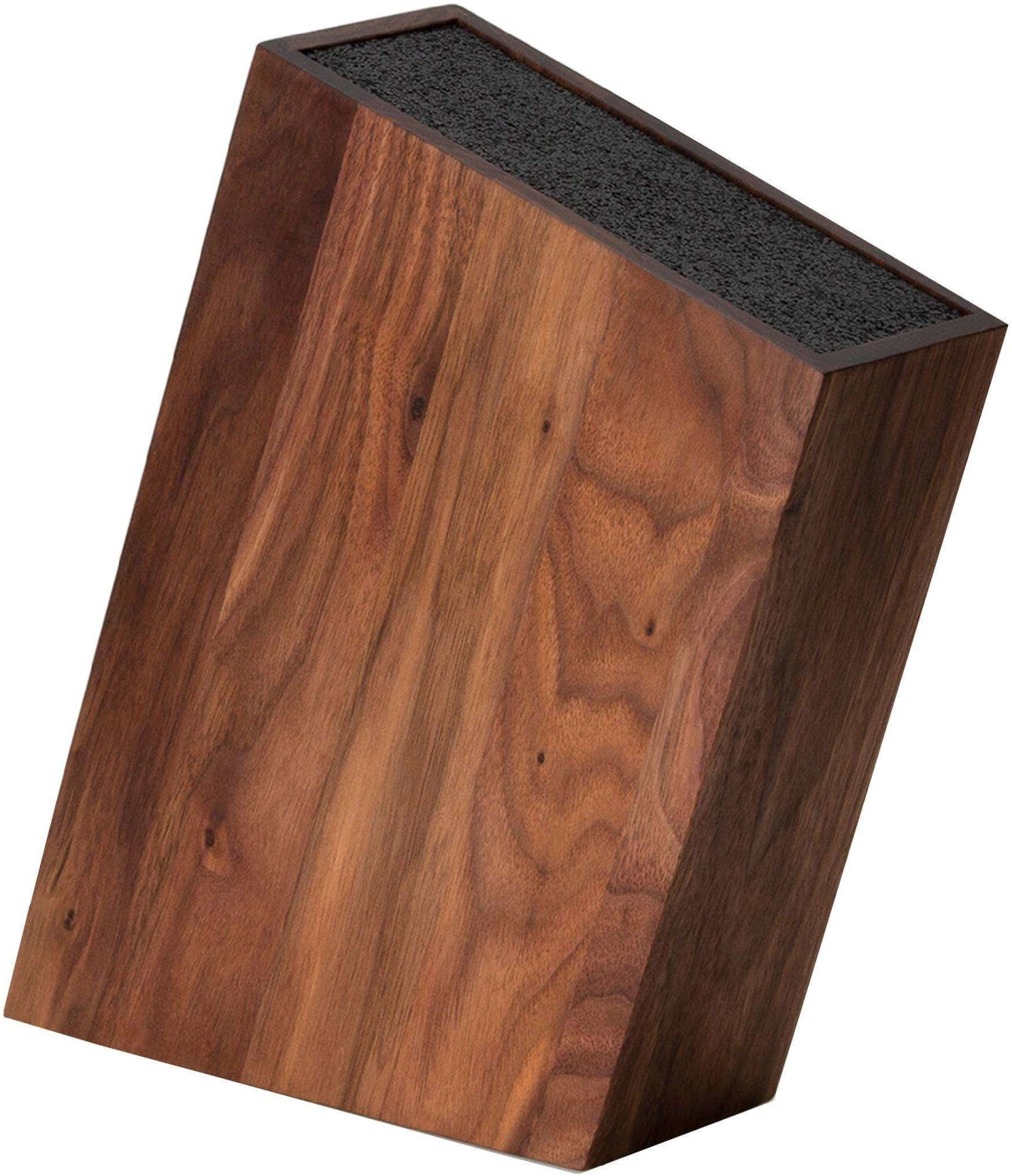 Continenta Knife Block flexible Inset Walnut Wood empty