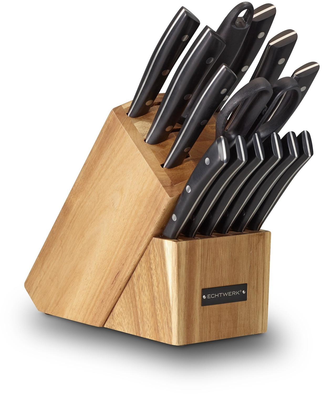 Echtwerk Premium Knife Block 15 pcs Acacia Wood