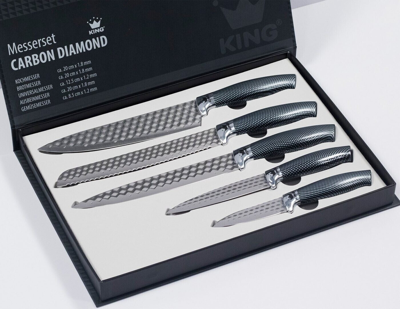 King Carbon Diamond Messer-Set 5-teilig ab 22,99 € | Preisvergleich bei