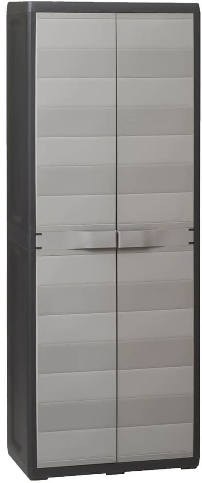 VidaXL 3 étagères gris/noir
