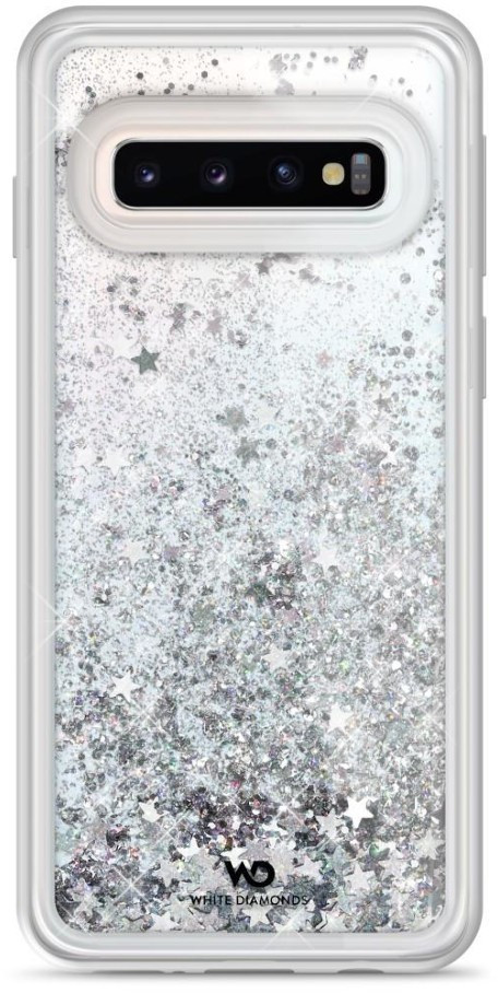Hama Cover Sparkle Samsung Galaxy S10 Silver Stars