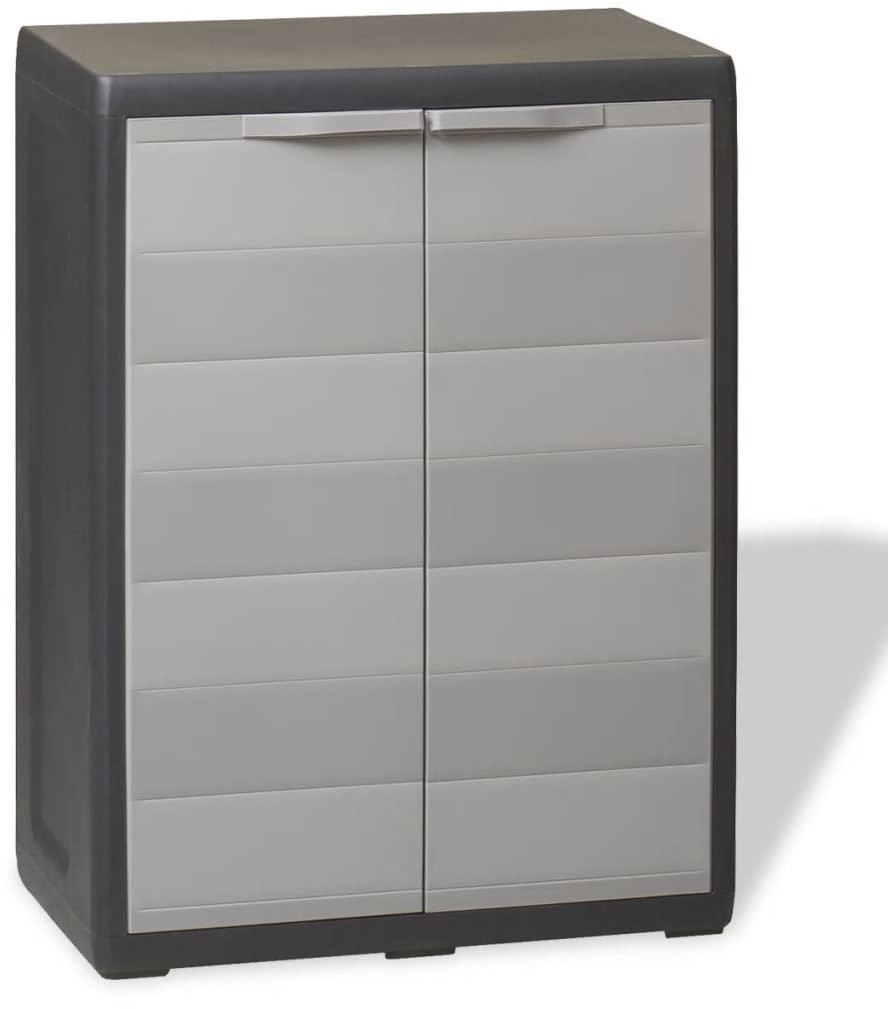 vidaXL 1 étagère gris/noir (43707)