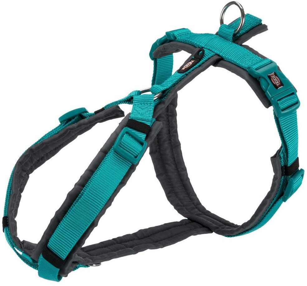 Photos - Collar / Harnesses Trixie Premium Trekking Harness ocean/graphite S-M 