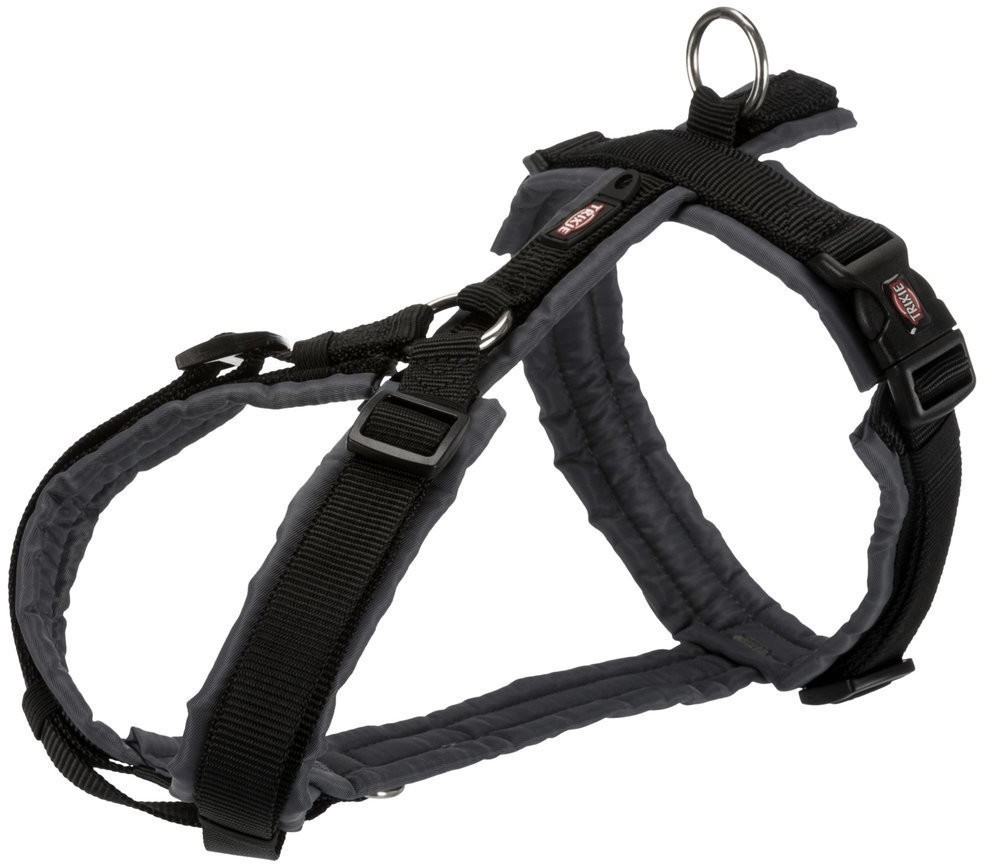 Photos - Collar / Harnesses Trixie Premium Trekking Harness black/graphite M-L 