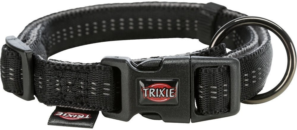 Photos - Collar / Harnesses Trixie Softline Elegance Collar black/graphite XS 