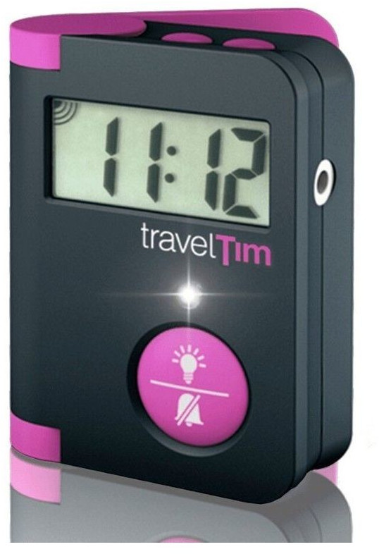 Humantechnik Réveil de voyage vibrant Tim magenta