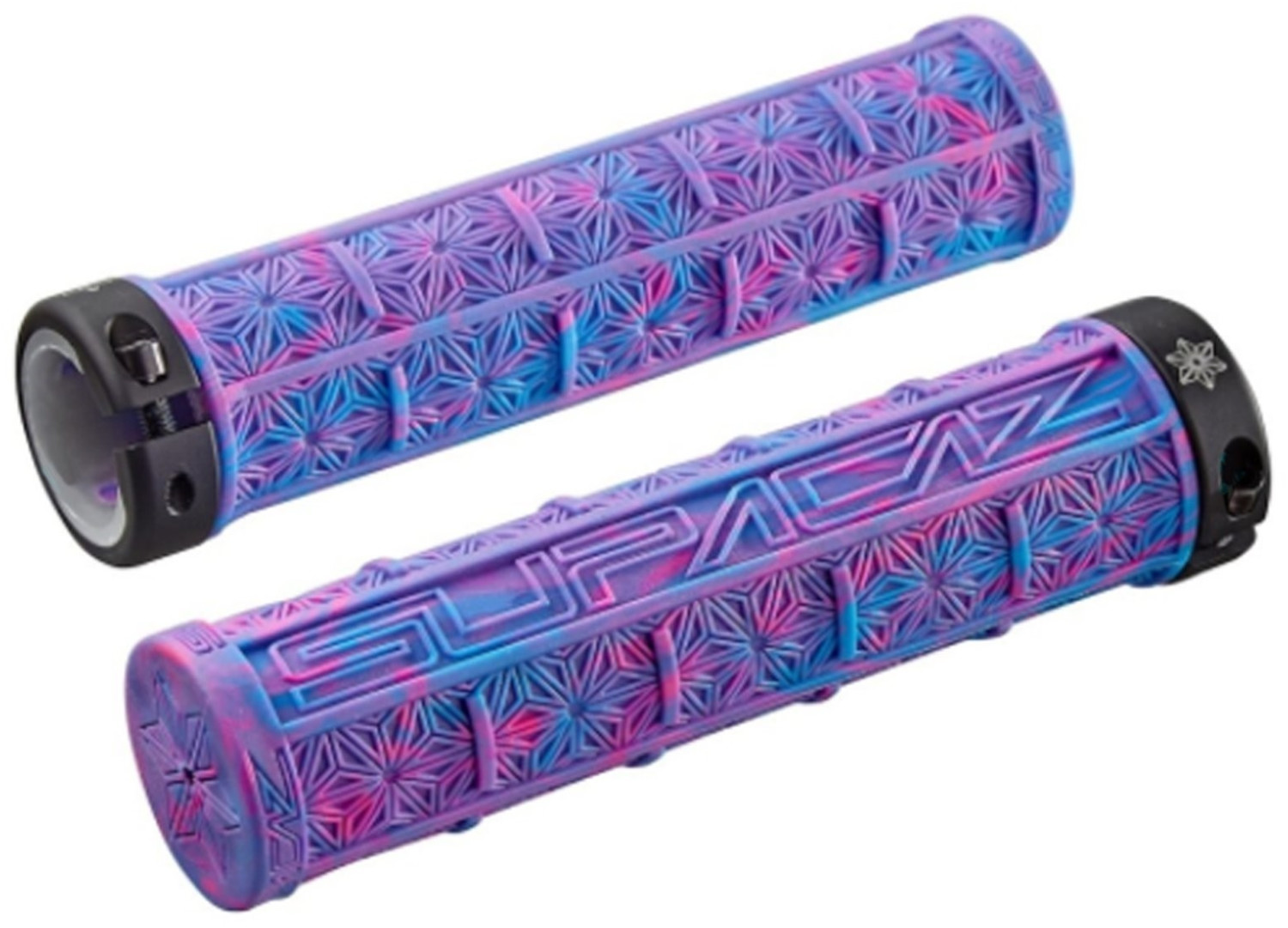 SUPACAZ Grizips neon blue/neon pink splash