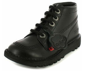 Kickers Kick Hi Bow Qlt Quilted Lace Up High School Sh In Black Size UK 12-3