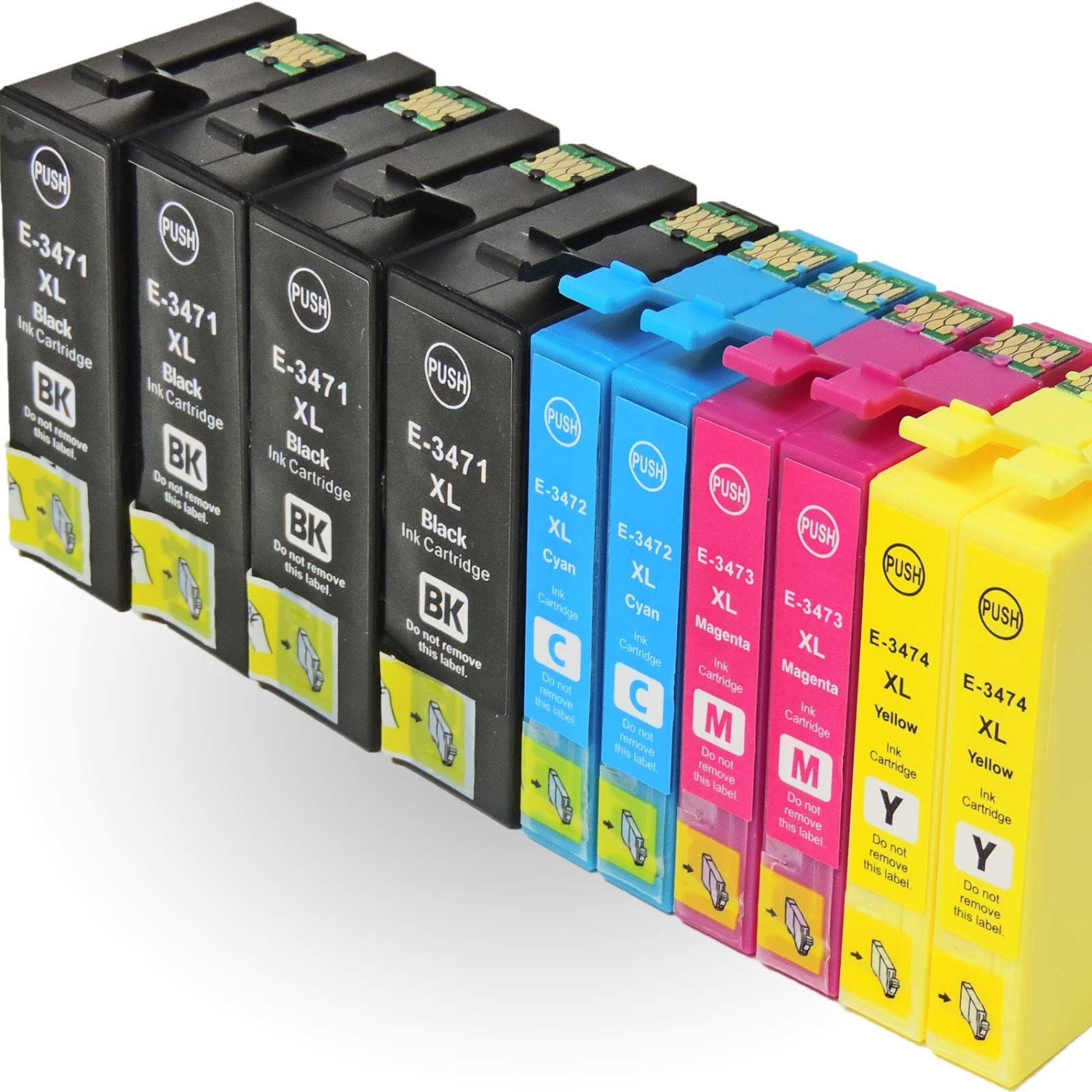 bei T3476, Epson D&C Set ersetzt Farben 10er Druckerpatronen Preisvergleich ab | C13T34764010 Tinte Golfball, alle 34XL, 56,60 €