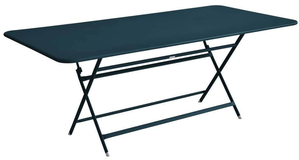 Fermob Table Caractère 90 x 190 cm bleu acapulco
